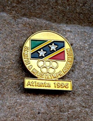 Noc St.  Kitts & Nevis 1996 Atlanta Olympic Games Pin