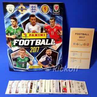 Panini Football 2017: Empty Album And 100,  Stickers.  Unique Checklist