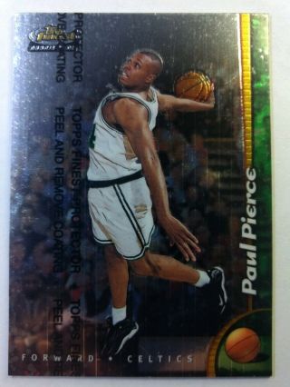 1999 98 - 99 Topps Finest Paul Pierce Rookie Rc 235,  Boston Celtics