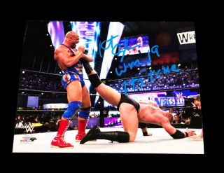 Wwe Kurt Angle Hand Signed Autographed Photofile With Exact Picture Proof 5