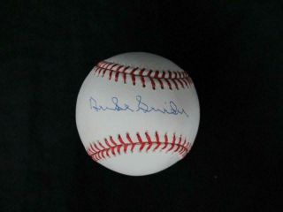 Duke Snider Signed Baseball Autograph Auto Steiner
