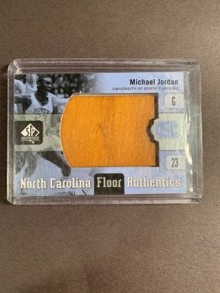 2011 - 12 Sp Authentic Michael Jordan North Carolina Floor Relic Upper Deck
