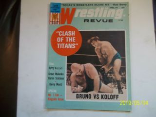 Wrestling Revue April 1970 - Bruno - Koloff - Baron Scicluna
