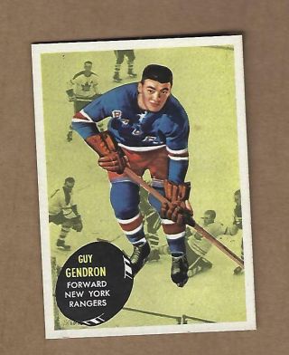 1961 Topps Hockey Guy Gendron 57 Near /