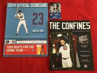2019 Mlb Chicago Cubs Program,  Scorecard / White Sox / Baez / Bryant / Jimenez