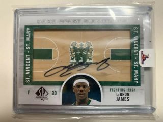 Lebron James 2012 - 13 Sp Authentic Home Court Signatures (on Card)