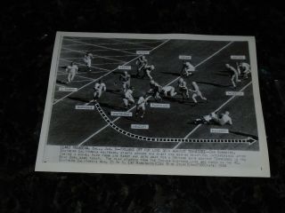 January 1,  1944 - 11 X 8 Ap Wire Photo,  Rose Bowl - Usc Vs.  Tennessee