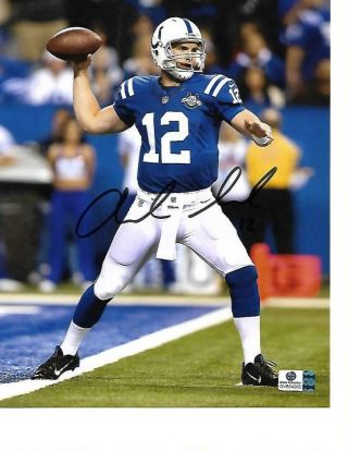 Andrew Luck Indianapolis Colts Signed Autographed 8x10 Photo