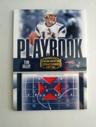 Tom Brady 2006 Donruss Gridiron Gear Game - Worn Jersey Card 042/250