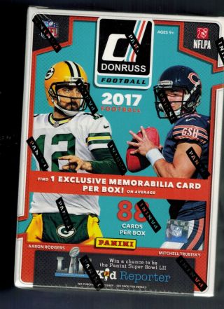 2017 Donruss Football Factory 11 Pack Box 1 Memorabilia Card Mahomes Rc