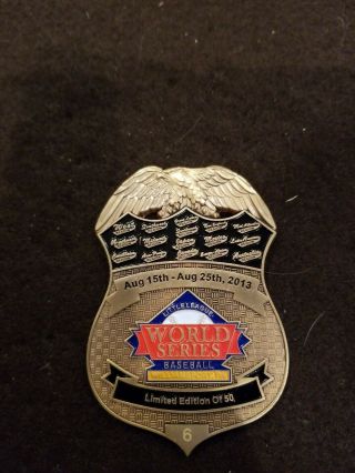 3 " 2013 Little League World Series Security Badge Pin