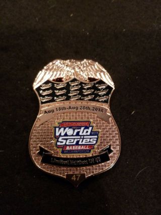 3 " 2016 Copper Color Little League World Series Security Badge Pin