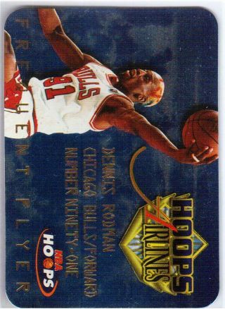 Dennis Rodman 1997 - 98 Skybox Nba Hoops Airlines Frequent Flyer Chicago Bulls