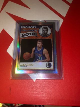 2018/19 Panini Nba Hoops Luka Doncic Rc Class Of 2018 Holo Silver Parallel 3