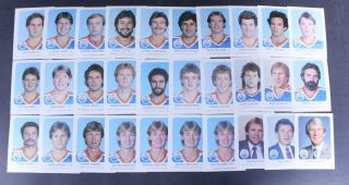 1982 - 83 Edmonton Oilers Red Rooster Hockey Set (30) 1667
