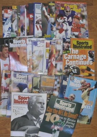 Sports Illustrated Back Issues 1992 & 1993 28 Issues