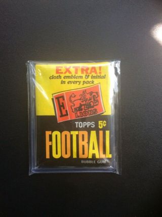 1961 Topps Football Wax Pack - Color