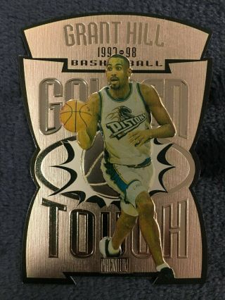1997 - 98 Skybox Premium Golden Touch Grant Hill Gt11 Detroit Pistons Basketball