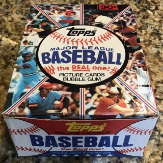1981 Topps Baseball Wax Box Packs Valenzuela Rookie Baines Raines Mlb 1
