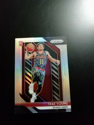 2018 - 19 Prizm Trae Young Silver Prizm Refractor Rookie Card Rc