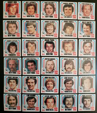 1977 - 78 Coca - Cola Mini Superstars Hockey Complete Set Of 30 - Bobby Orr & More