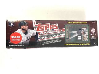 2017 Topps Baseball Complete Factory Set (exclusive Jeter Relic Card 24/50)