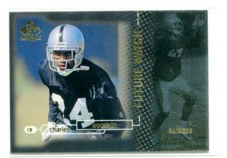 Charles Woodson 1998 Upper Deck Ud Sp Authentic Future Watch Rookie Rc 1998/2000