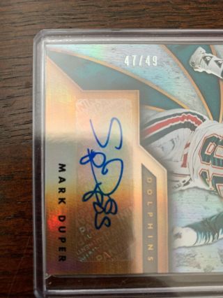2019 Panini Gold Standard Mark Duper Gold Strike Auto 47/49 Dolphins SP 3