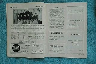 1954 SWEET SIXTEEN KENTUCKY HIGH SCHOOL BASKETBALL STATE TOURNAMENT PROGRAM 4