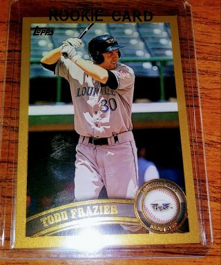 2011 Topps Pro Debut Todd Frazier Gold Rookie 45/50 Yankees Baseball