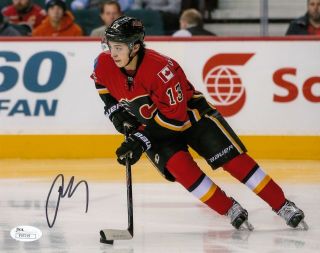 Johnny Gaudreau Calgary Flames Autographed Signed Photo 8x10 Nhl Hockey Usa Jsa