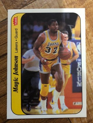 1986 - 1987 Fleer Basketball Complete Sticker Set Michael Jordan Rookie 10