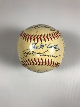 1948 Boston Red Sox Team Signed Baseball 20 Signatures