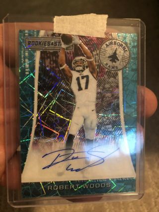 2018 Rookies And Stars Airborne Autographs Air - 15 Robert Woods Rams Auto 18/25