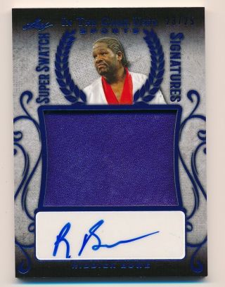 Riddick Bowe 2019 Leaf Itg In The Game Auto Swatch Jersey Relic /25