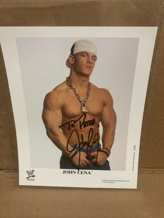 Wwe Wwf John Cena Autographed Hand Signed 8x10 Promo Photo