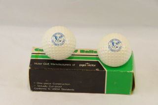 Penn State Pga Victor Logo Golf Balls Set Of 2 Vintage 1960 