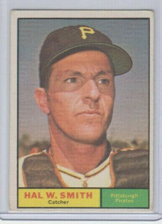 1961 Topps 242 Hal W.  Smith Pittsburgh Pirates Ex,  Sp Tough Card