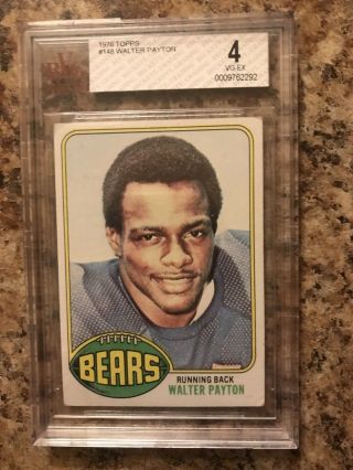 1976 Walter Payton Rookie Bvg 4 Great Looking Card