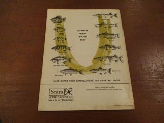 Ted Williams Vintage SEARS and Roebuck Fishing and Boating Tips Booklet 2