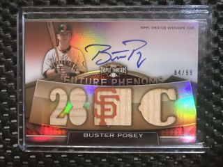 2011 Topps Triple Threads Buster Posey Auto Relic /99
