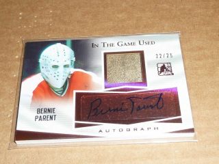 2017/18 Leaf In The Game Itg Bernie Parent Autograph/auto Jersey Flyers /25 4211