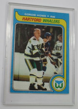 Vintage 1979 Topps Hockey Gordie Howe Hartford Whalers Nhl Legend 175 Mt