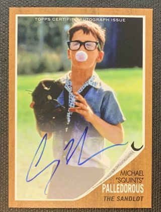 2018 Michael “squints” Palledorous Topps Archives Sandlot Auto Autograph