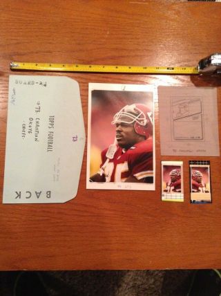 Christian Okoye Topps Football Card Co Production Photo Kansas City Chiefs Nfl