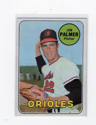 1969 Topps Jim Palmer 573 Orioles Ex 062319