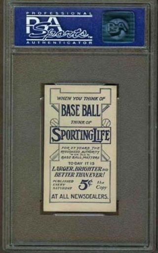 1911 M116 Sporting Life (Blue Background),  YORK GIANTS,  Larry Doyle,  PSA - 6 2