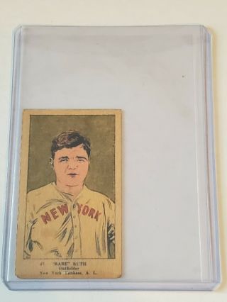 Old Babe Ruth York Yankees Baseball Strip Card