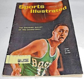 January,  1961 Sports Illustrated,  Boston Celtics;cousy On Cover