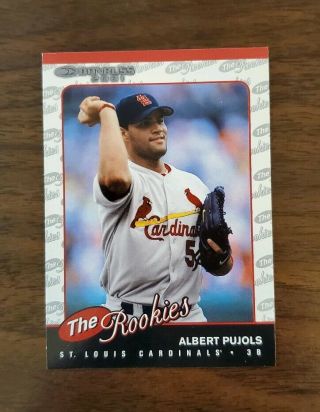 2001 Donruss The Rookies Albert Pujols - Rookie - Cond.  - Great Investment